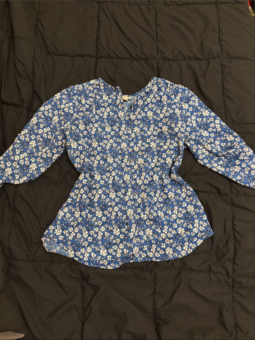 twik Blue Floral Blouse